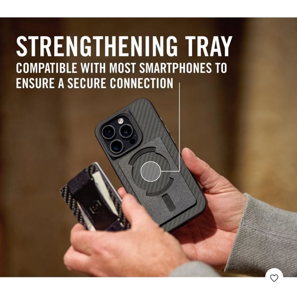 Ridge MagSafe Wallet - Lavender Aluminum Card Holder NIB - Picture 6 of 12